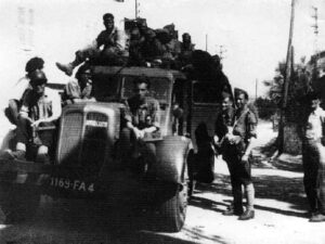 Le peloton Villechèze de l'escadron des 'Sénégalais' du Capitaine Yves Moine