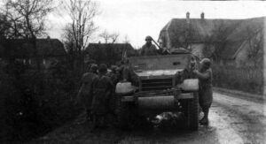 Les Blindés de la 1ère Division Française Libre lors des combats de novembre 1944